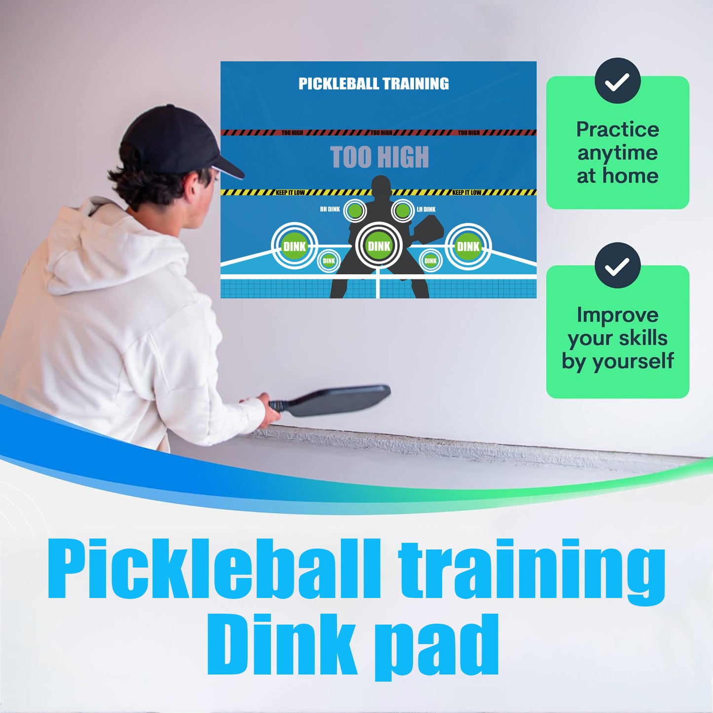 Training Golf Mat Training Pickleball Technical Pickleball Accessories