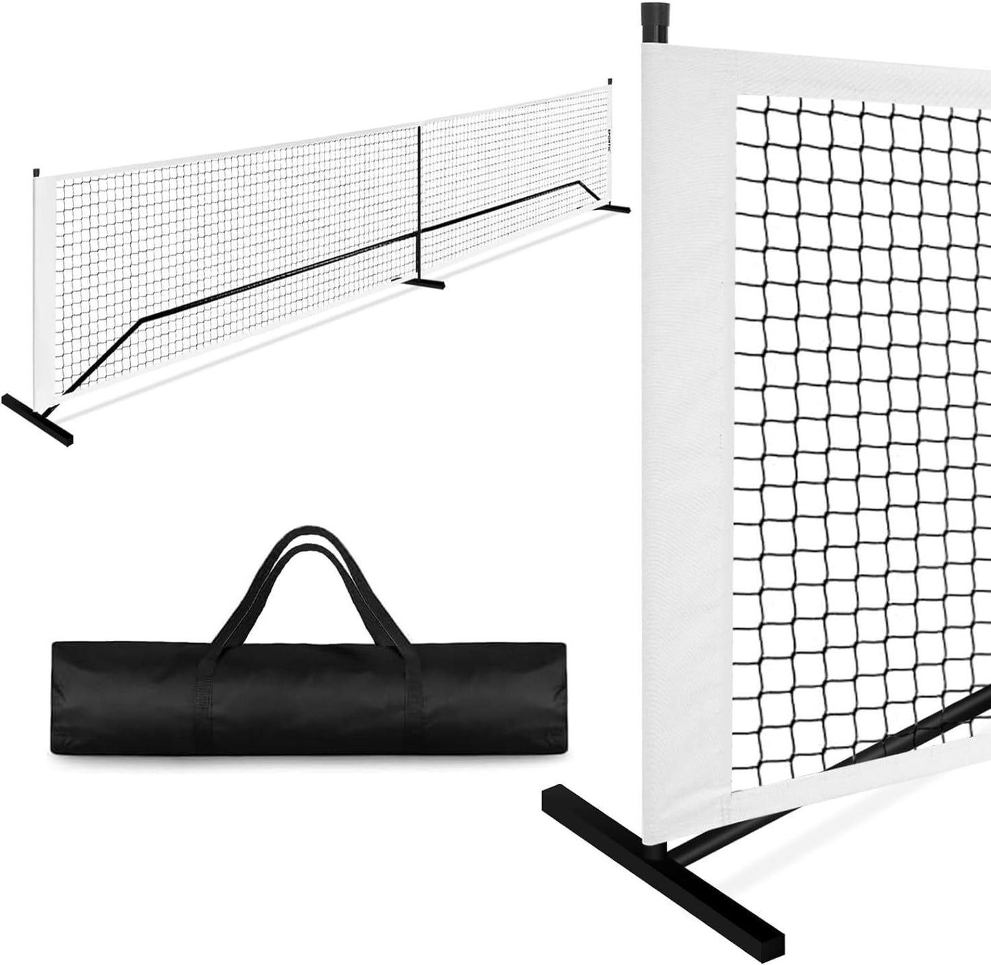Iron Pipe Pickleball Net Outdoor Tennis Six-wheel Portable